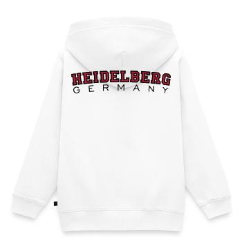 Heidelberg Germany - Kinder Premium Organic Hoodie - Weiß - Hinten - AI Model Kid Female (0cm)