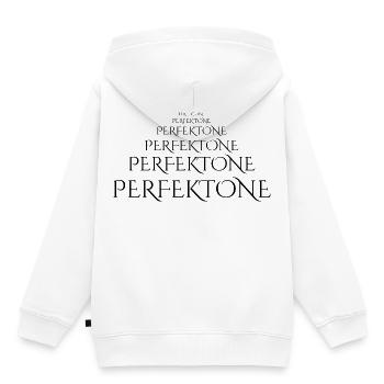 Abstract gradient with geometry - Kids Premium Organic Hoodie - white - Back - AI Model Kid Female (0cm)
