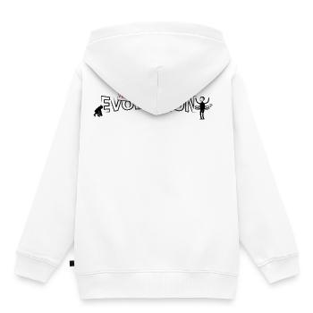 Hula hop Evolution - Kids Premium Organic Hoodie - white - Back - AI Model Kid Female (0cm)