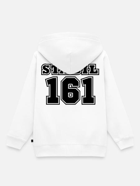 STABIL 161 - FOOTBALL - Kinder Premium Organic Hoodie - Weiß