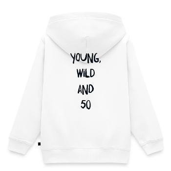 50. Geburtstag - Kinder Premium Organic Hoodie - Weiß - Hinten - AI Model Kid Female (0cm)