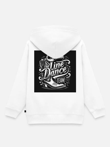 Line Dance Team - Kinder Premium Organic Hoodie - Weiß