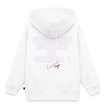Durchfall Humor Neontext - Kinder Premium Organic Hoodie - Weiß - Hinten - AI Model Kid Female (0cm)