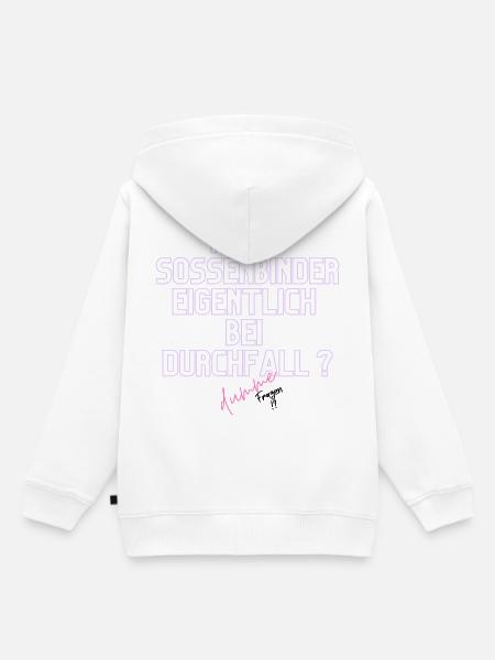 Durchfall Humor Neontext - Kinder Premium Organic Hoodie - Weiß