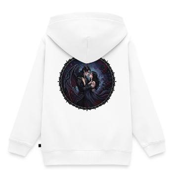 Dark Romance Fantasy - Kids Premium Organic Hoodie - white - Back - AI Model Kid Female (0cm)