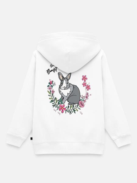 Be Happy Ostern - Kinder Premium Organic Hoodie - Weiß