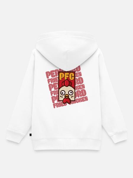 Périgord-Huhn - Kinder Premium Organic Hoodie - Weiß