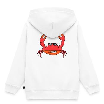 Crabes mignons Crabes Crustacés - Sweat Premium à capuche enfant bio - blanc - Dos - AI Model Kid Female (0cm)