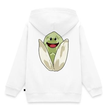 Pistazien Nuss Nüsse Speise Nahrung Vegan - Kinder Premium Organic Hoodie - Weiß - Hinten - AI Model Kid Female (0cm)