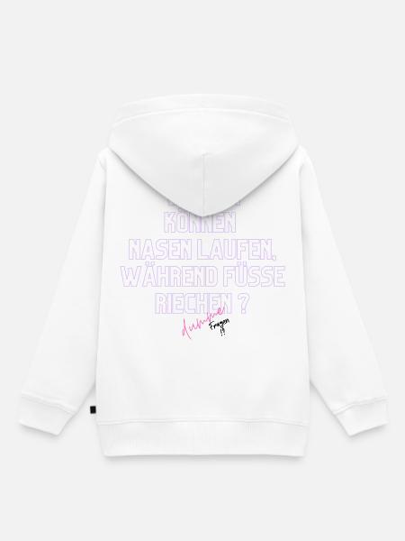 Warum Nasen Laufen, Füße Riechen - Kinder Premium Organic Hoodie - Weiß