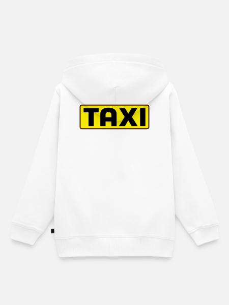 taxi - Sweat Premium à capuche enfant bio - blanc