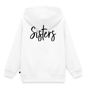 La meilleure amie de Soeur cadeau de partenaire - Sweat Premium à capuche enfant bio - blanc - Dos - AI Model Kid Female (0cm)