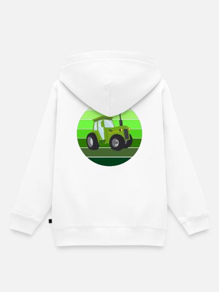 Traktor, Bauer, Bauer, Landwirt - Kinder Premium Organic Hoodie - Weiß