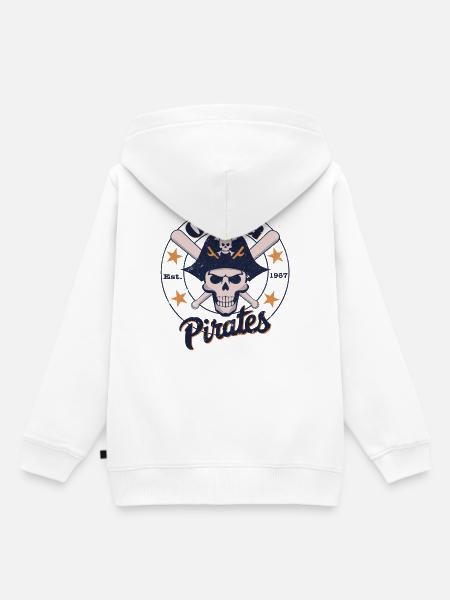 Osaka Pirates Baseball Team - Kinder Premium Organic Hoodie - Weiß