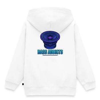 Bass Addicts Neon Subwoofer Design - Kids Premium Organic Hoodie - white - Back - AI Model Kid Female (0cm)