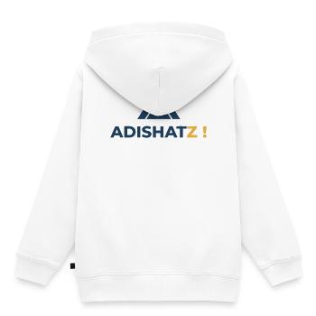 ADISHATZ! - Kinder Premium Organic Hoodie - Weiß - Hinten - AI Model Kid Female (0cm)