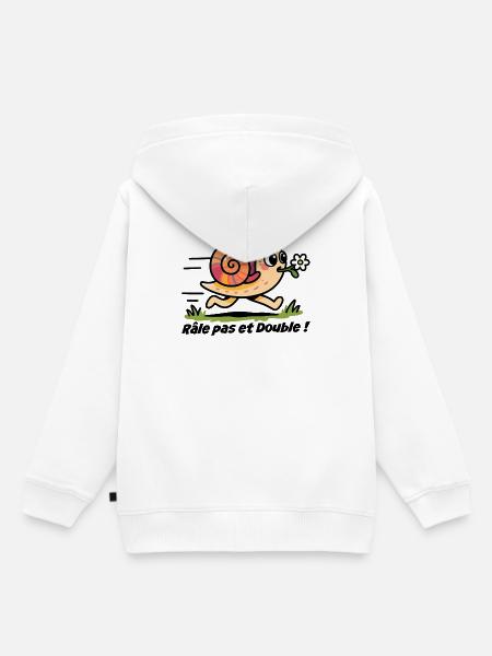 Autoaufkleber, Wohnwagen Rail Step und Double - Kinder Premium Organic Hoodie - Weiß