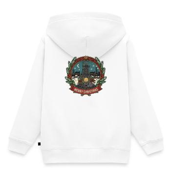 Laternenschimmer Winterwunderland - Kinder Premium Organic Hoodie - Weiß - Hinten - AI Model Kid Female (0cm)