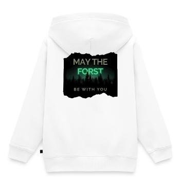 Que le Forst soit avec vous ! - Sweat Premium à capuche enfant bio - blanc - Dos - AI Model Kid Female (0cm)