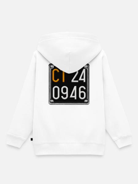 Targa-CT46 - Kinder Premium Organic Hoodie - Weiß