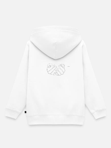 Hands - Kinder Premium Organic Hoodie - Weiß
