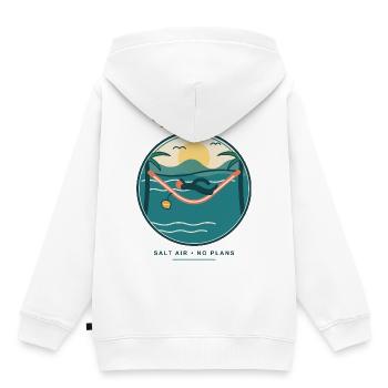 Slow Days Strandhammock Signet - Kinder Premium Organic Hoodie - Weiß - Hinten - AI Model Kid Female (0cm)