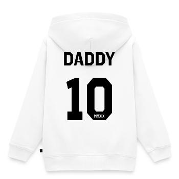 Daddy 2019 - Kinder Premium Organic Hoodie - Weiß - Hinten - AI Model Kid Female (0cm)