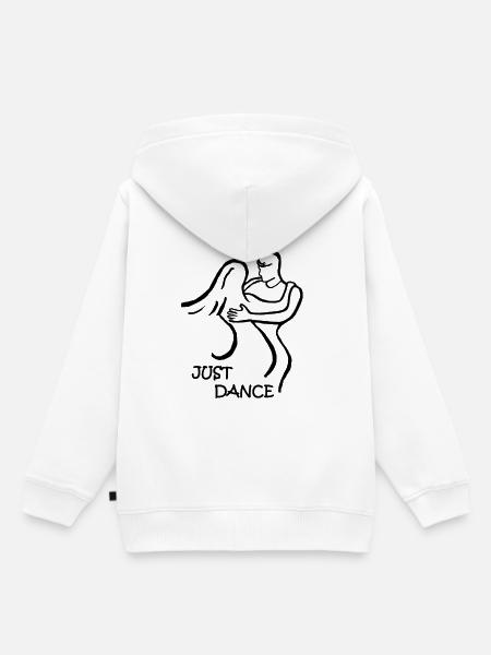 ZOUK-TANZ-GESCHENK JUST DANCE - Kinder Premium Organic Hoodie - Weiß