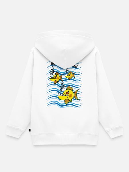 Be the Piranha - Kinder Premium Organic Hoodie - Weiß