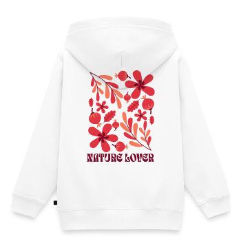 Nature Lover - Kids Premium Organic Hoodie - white - Back - AI Model Kid Female (0cm)