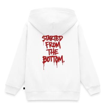 Gestartet Von Unten Graffiti - Kinder Premium Organic Hoodie - Weiß - Hinten - AI Model Kid Female (0cm)