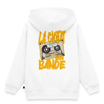 La Ciotat in einer Band - Kinder Premium Organic Hoodie - Weiß - Hinten - AI Model Kid Female (0cm)