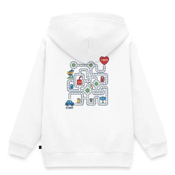 Dad Navigation System, free family interaction - Kids Premium Organic Hoodie - white - Back - AI Model Kid Female (0cm)