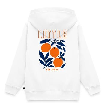 Little 2024 - Kinder Premium Organic Hoodie - Weiß - Hinten - AI Model Kid Female (0cm)