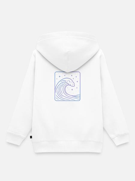 Kosmische Welle - Kinder Premium Organic Hoodie - Weiß