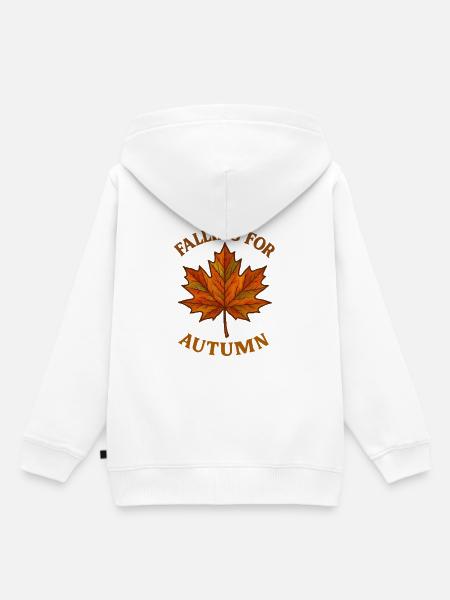 Falling for Autumn - Kinder Premium Organic Hoodie - Weiß