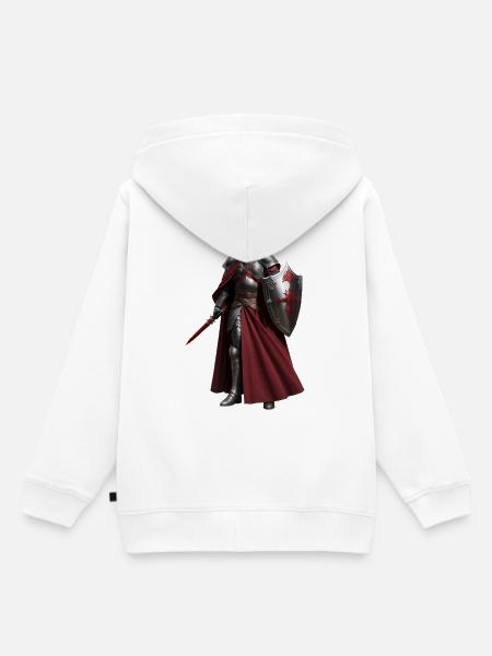 TEMPLARIO_3 - Kinder Premium Organic Hoodie - Weiß