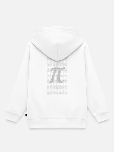Pi Zahlenblock mit dezentem π Symbol – Mathematik  - Kinder Premium Organic Hoodie - Weiß