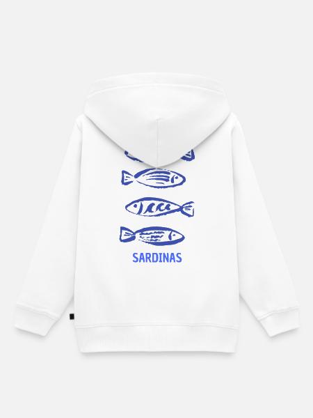 Sardinas - Kinder Premium Organic Hoodie - Weiß