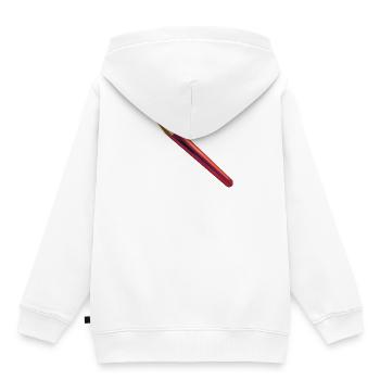 Pencil | pencil | Crayon - Kids Premium Organic Hoodie - white - Back - AI Model Kid Female (0cm)