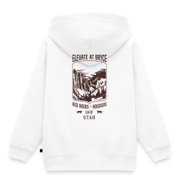 Elevate at Bryce - Sweat Premium à capuche enfant bio - blanc - Dos - AI Model Kid Female (0cm)