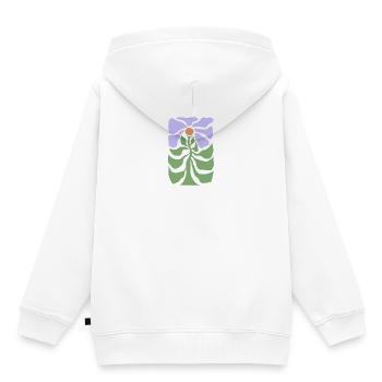 Flower graphic - Kids Premium Organic Hoodie - white - Back - AI Model Kid Female (0cm)