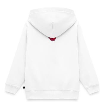 Framboise cartoon éclat - Sweat Premium à capuche enfant bio - blanc - Dos - AI Model Kid Female (0cm)