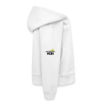 Moin Guten Morgen Sonne - Kinder Premium Organic Hoodie - Weiß - Rechts - AI Model Kid Female (0cm)