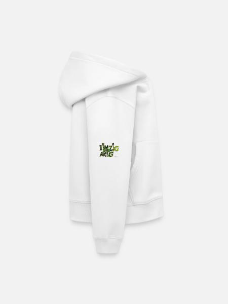 Einzigartig - Kinder Premium Organic Hoodie - Weiß - Rechts