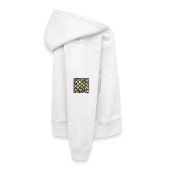 Conception de motifs de plantes forestières - Sweat Premium à capuche enfant bio - blanc - Droite - AI Model Kid Female (0cm)
