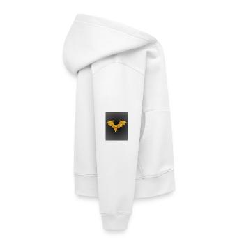 Goldener Funkenflügel - Kinder Premium Organic Hoodie - Weiß - Rechts - AI Model Kid Female (0cm)
