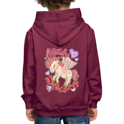 Sweet Magic Unicorn Design - Kids' Premium Hoodie