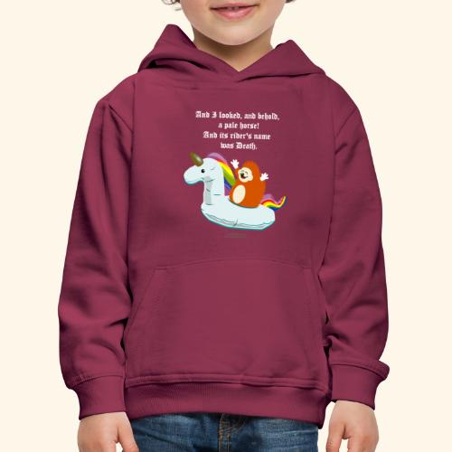 Geek T Shirt Igel, Einhorn & Johannes-Offenbarung - Kinder Premium Hoodie