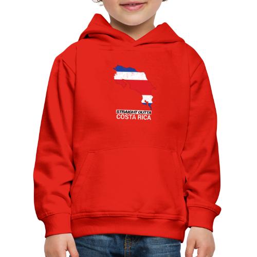 Straight Outta Costa Rica country map &flag - Kids' Premium Hoodie